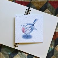 Growing Paper Bird Greeting Card
